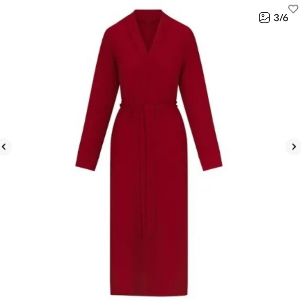 SKIMS Soft Lounge Robe in Brick NWT